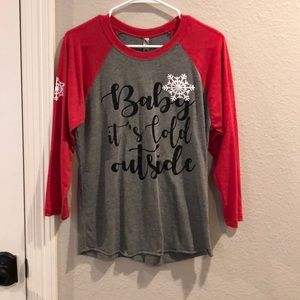 Baby it’s cold outside 3/4 Sleeve Tee